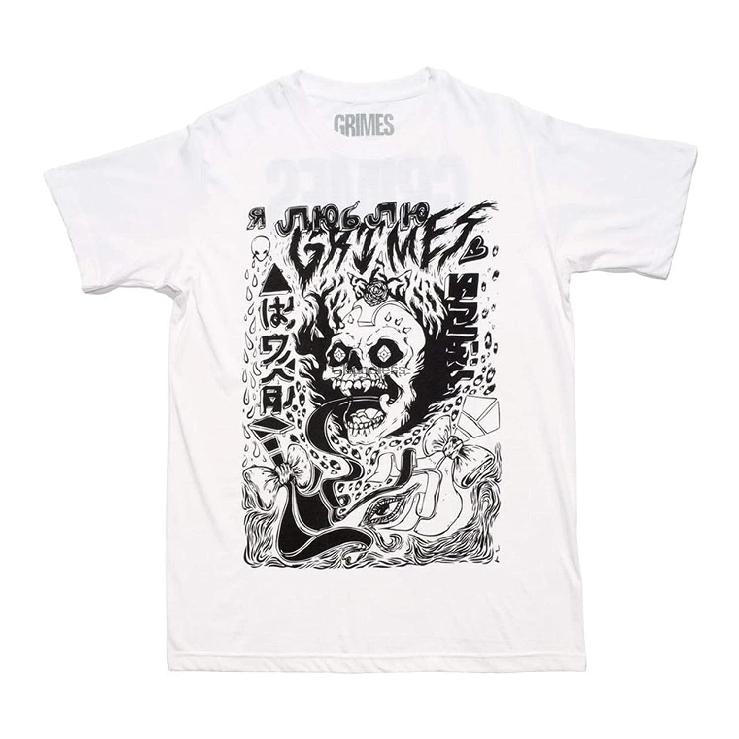 Мужские повседневные короткие футболки Grimes Visions DD0920 |