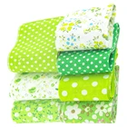 Booksew Новые поступления 100% хлопчатобумажной ткани Зеленые комплекты 7 шт.лот желе рулон лоскутное шитье ткань полоски ручной 5 см х 100 см