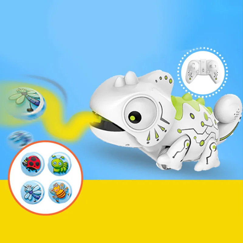 Intelligent RC Eat Bugs Chameleon Toy 2.4GHz Remote Control Toys | Игрушки и хобби