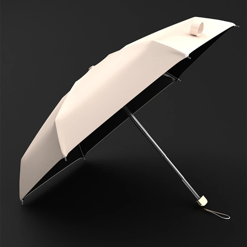 

Современный плоский мини-зонт Y1UD ручной 5 складной непромокаемый дорожный карманный инструмент с защитой от УФ-излучения