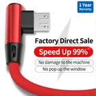 Кабель Micro Usb OLAF с углом 90 градусов для Samsung S7 S6 Huawei Xiaomi Redmi, кабель для быстрой зарядки и синхронизации данных, зарядное устройство, 2 м, 3 м