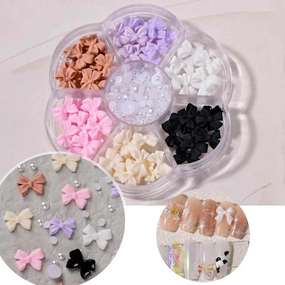

1 Box Nail Decals Cute 3D Effect Resin Nails Aurora Rhinestone Tools DIY Supplies