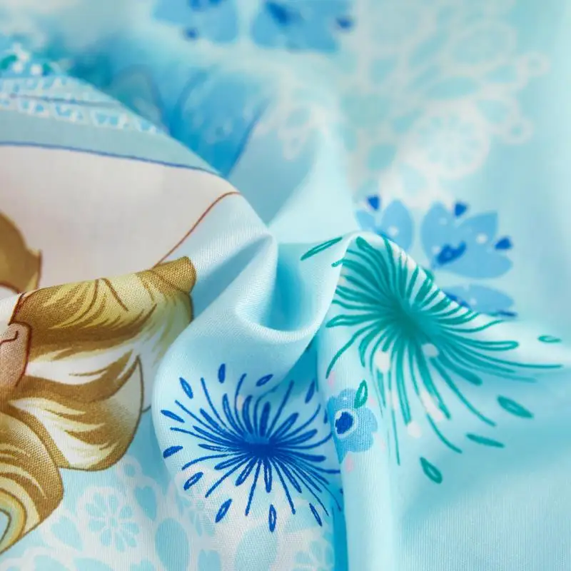 Хлопковые наволочки Disney из 2 предметов милые розовые с изображением Эльзы Анны