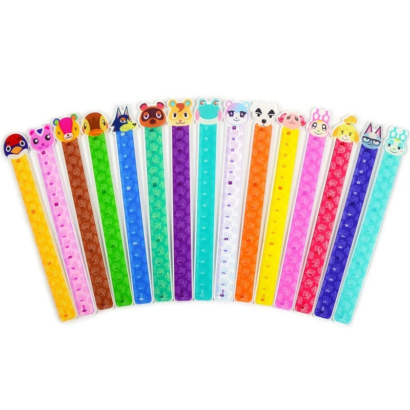 

Anime Ruler Animal Crossing Straight Rulers Francine Lily Peanut Roald Stitches Cartoon Stationery Student Drafting Supplies