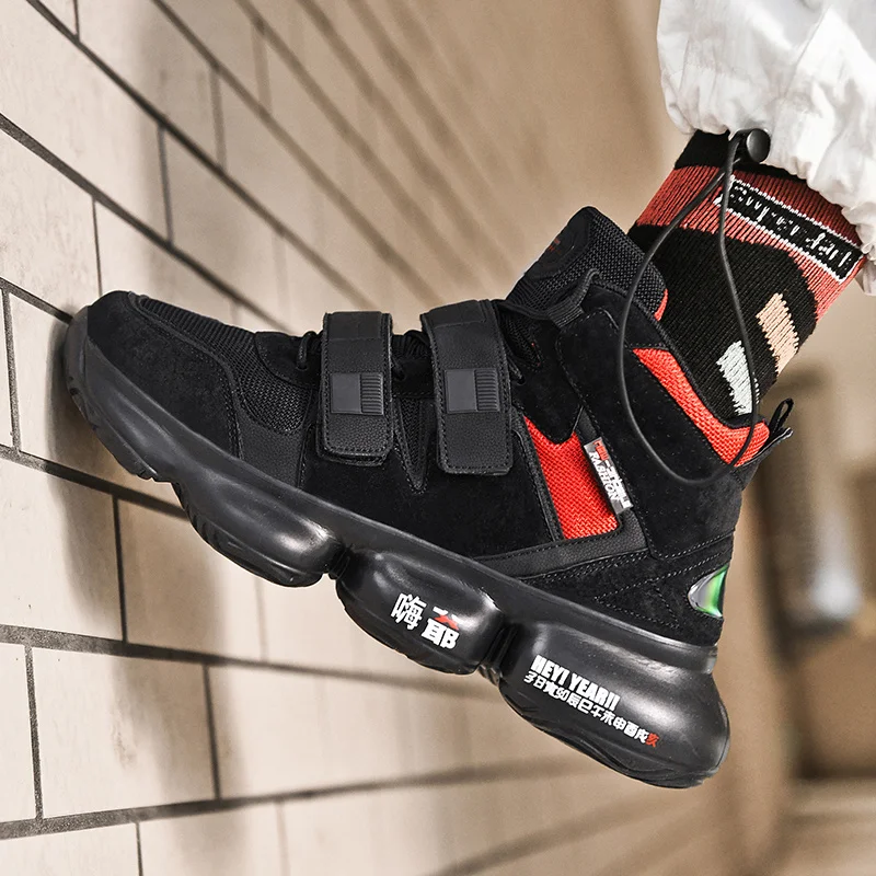 

Высокие кроссовки, дизайнерская обувь для бега для мужчин, массивная обувь для папы, дышащие кожаные спортивные кроссовки для ходьбы и бега,...