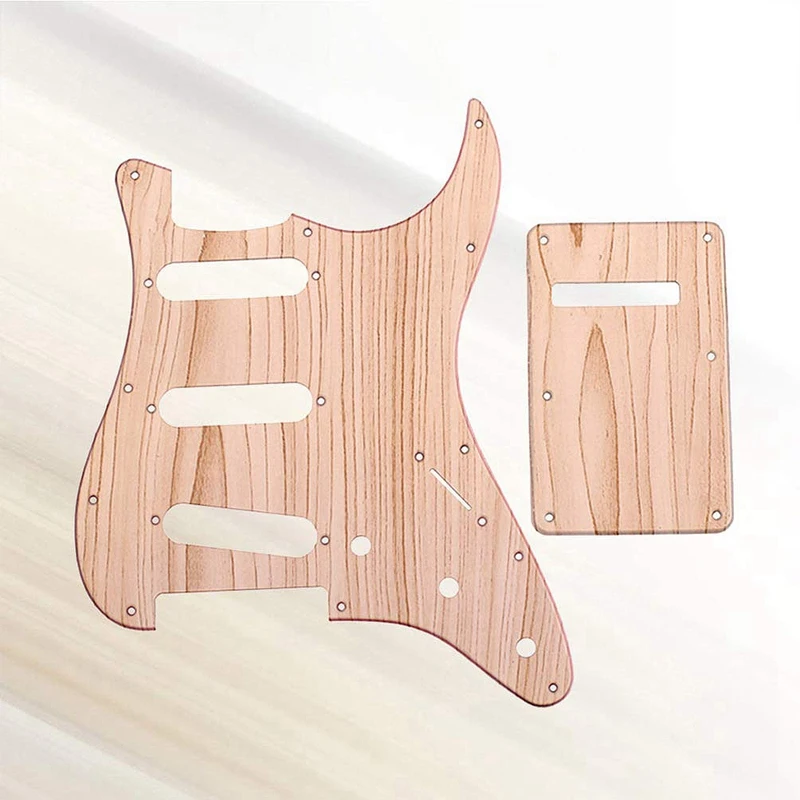 1 Набор нагруженных Prewired Humbucker Pickguard набор кленового дерева SSS с задней пластиной