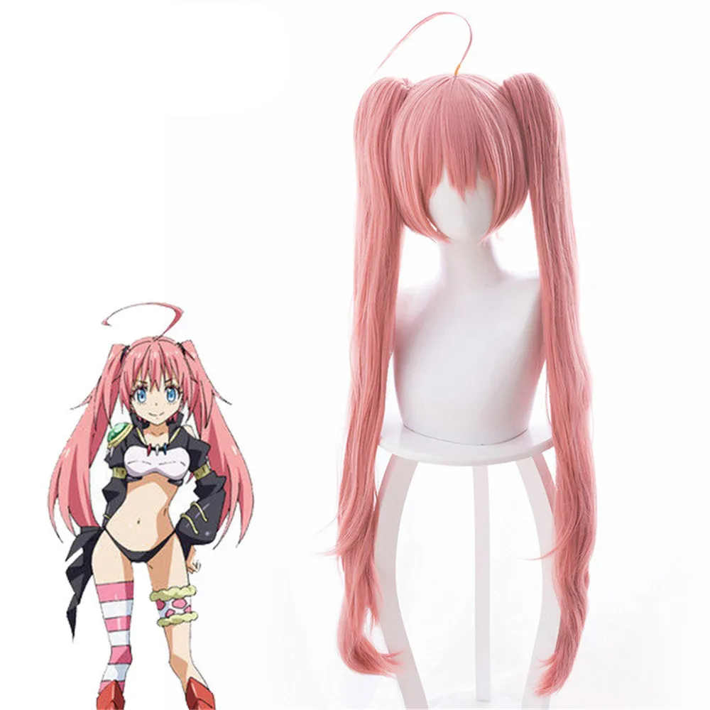 Парик для косплея Tensei Shitara Slime Datta Ken парик костюма милим Нава с розовыми