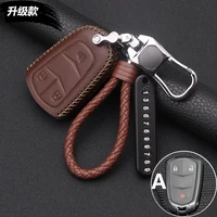 leather car key case car key chain car key bag for cadillac xt5 ats l xts ct6 xt4