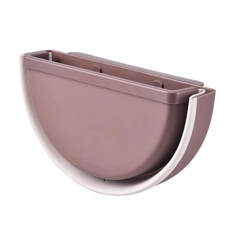 Кухонный складной мусорный бак полукруглый подвесной для двери шкафа