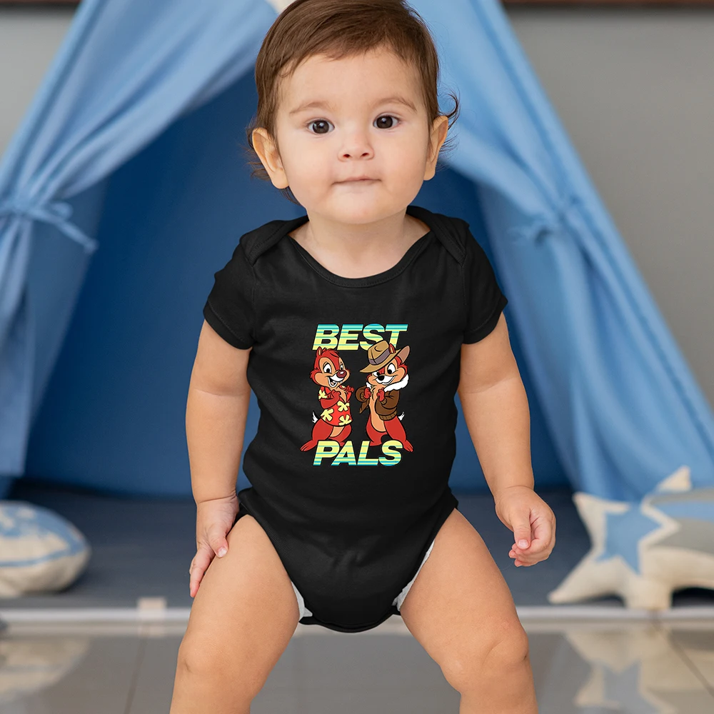 Monos reci&eacute;n nacidos de Disney, con estampado de dibujos animados Kawaii, moda informal para beb&eacute;s de 0 a 24 meses, Harajuku-2