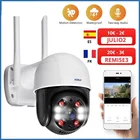 Наружная Водонепроницаемая беспроводная IP-камера 3 Мп, купольная PTZ-камера с цифровым зумом 4X, ИК для домашней системы видеонаблюдения