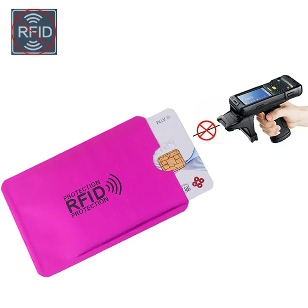 2/10 шт. Анти Rfid считыватель блокировки кошелек Кредитная карта Id держатель для