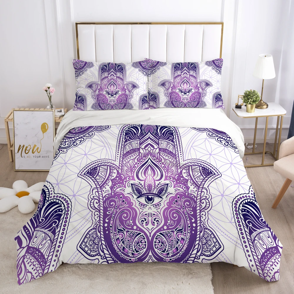 

Customize 3D Bedding Sets Double Queen Size Duvet Cover Set Bohemia Quilt Case Pillowcases Bedclothes Drop Ship