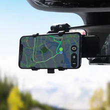 SCY Dashboard Car Phone Holder 360 Degree Mobile phone Stands Rearview Mirror Sun Visor In Car GPS Navigation Bracket