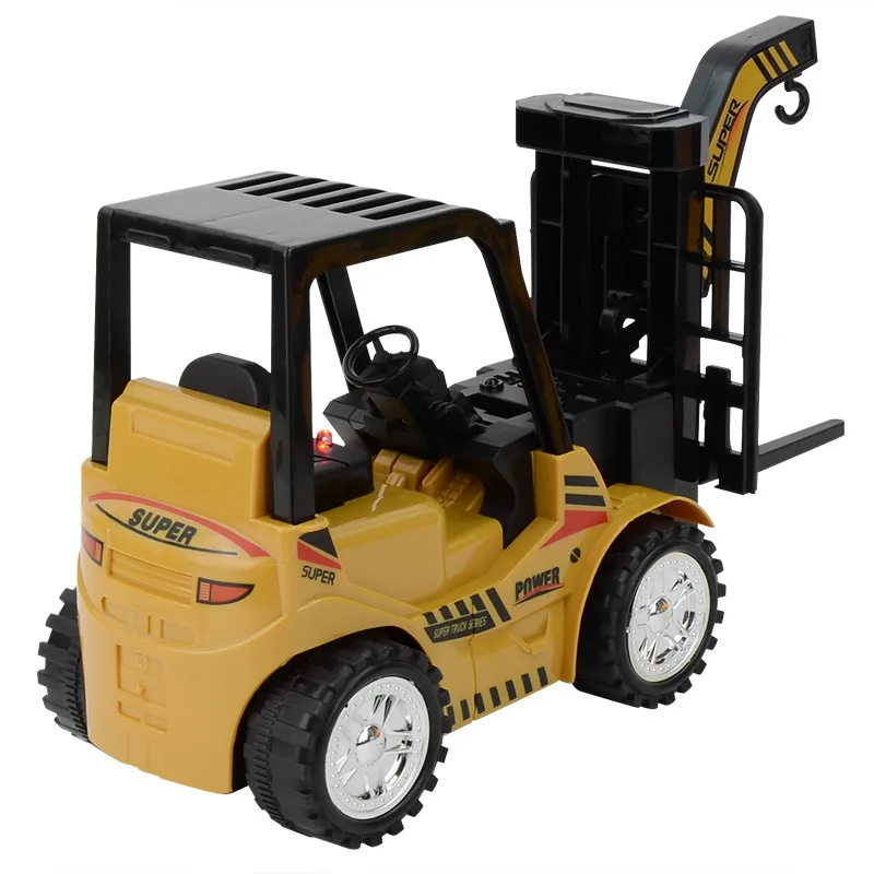 1/8 Size 11CH RC Trucks Simulation Forklift Crane RTR Engineer Vehicle Toys Children Music Remote Control Car Toy | Игрушки и хобби