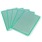 5 шт., 8x12 см, односторонний медный прототип печатной платы 8*12 см, универсальная печатная плата, стекловолоконная пластина для паяльной платы Arduino