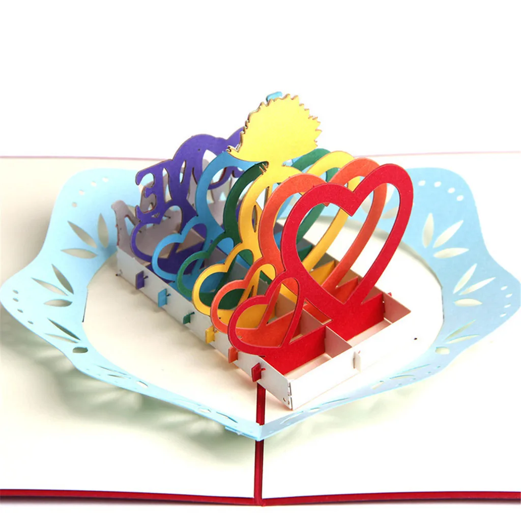 День матери романтические 3d трехмерные бумажные открытки ручной работы подарок