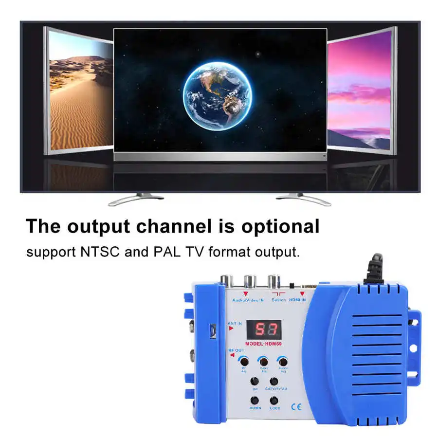 Модулятор цифровой SDR HDM69 совместимый с HDMI модулятор преобразователь AV в RF