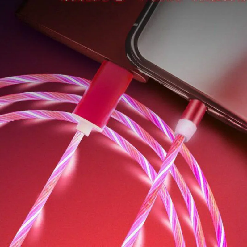 Магнитный кабель Pmxbt USB Type-C/Micro/Lightning для телефонов iPhone/Android с подсветкой 2.4A 1/2 м |