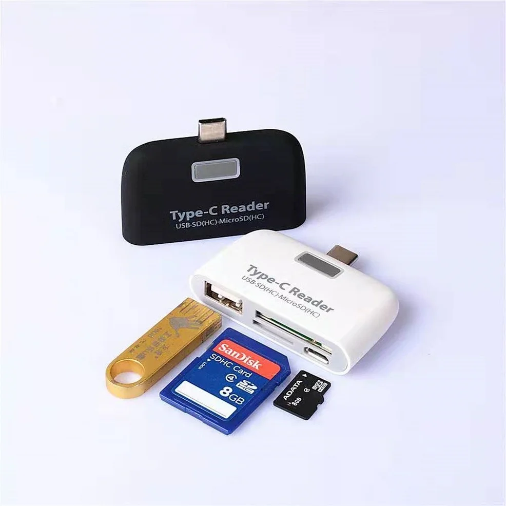 USB 3 1 Type C кард ридер 2 0 SD/Micro SD/TF OTG адаптер для ноутбука/USB телефон