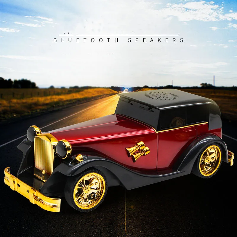 Bluetooth колонка двойной сабвуфер Классическая Автомобильная портативная