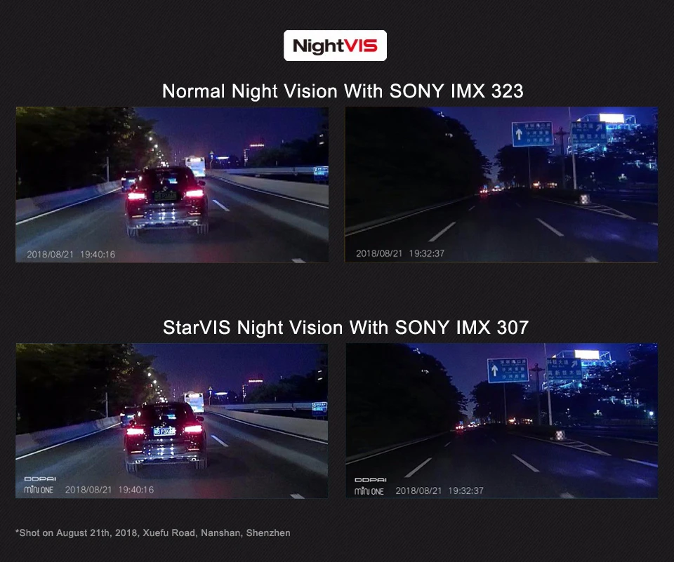 Глобальная версия Xiaomi DDPai MiniONE DaSh camera sony IMX307 HD DVR рекордер ночного видения Android g-сенсор ночная версия