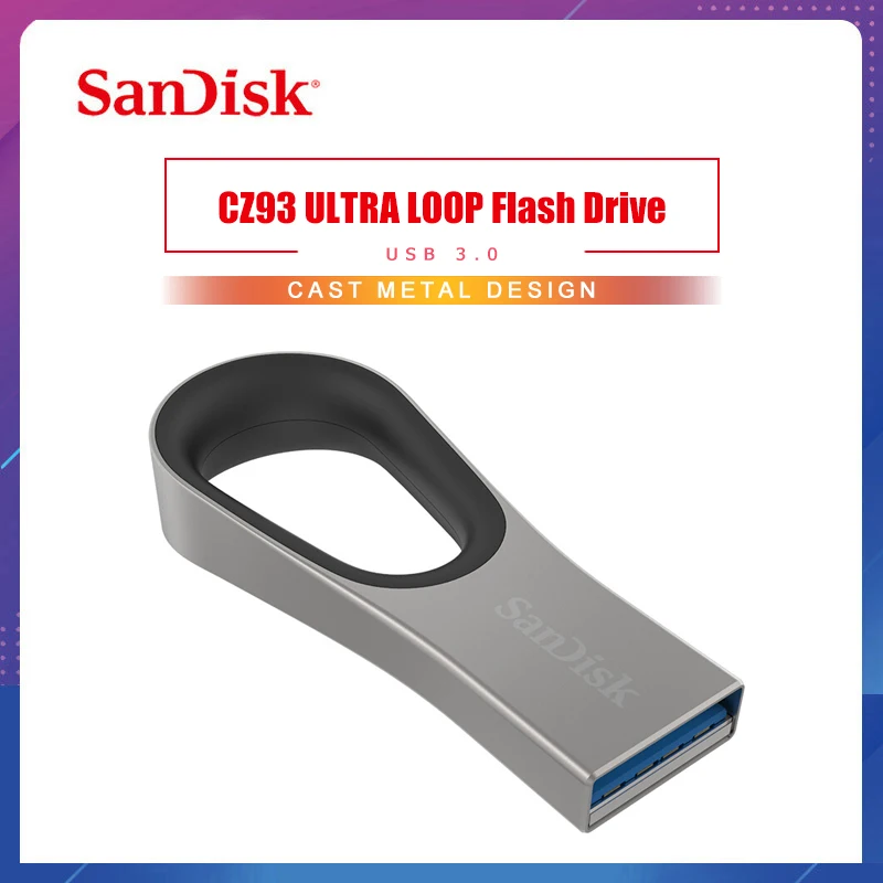 USB флеш накопитель SanDisk CZ93 128 ГБ 64 3 0 металлическая карта памяти 130 МБ/с./с|USB
