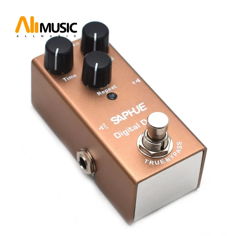 Электрическая гитара SAPHUE цифровая педаль с задержкой время/уровень/повтор ручки