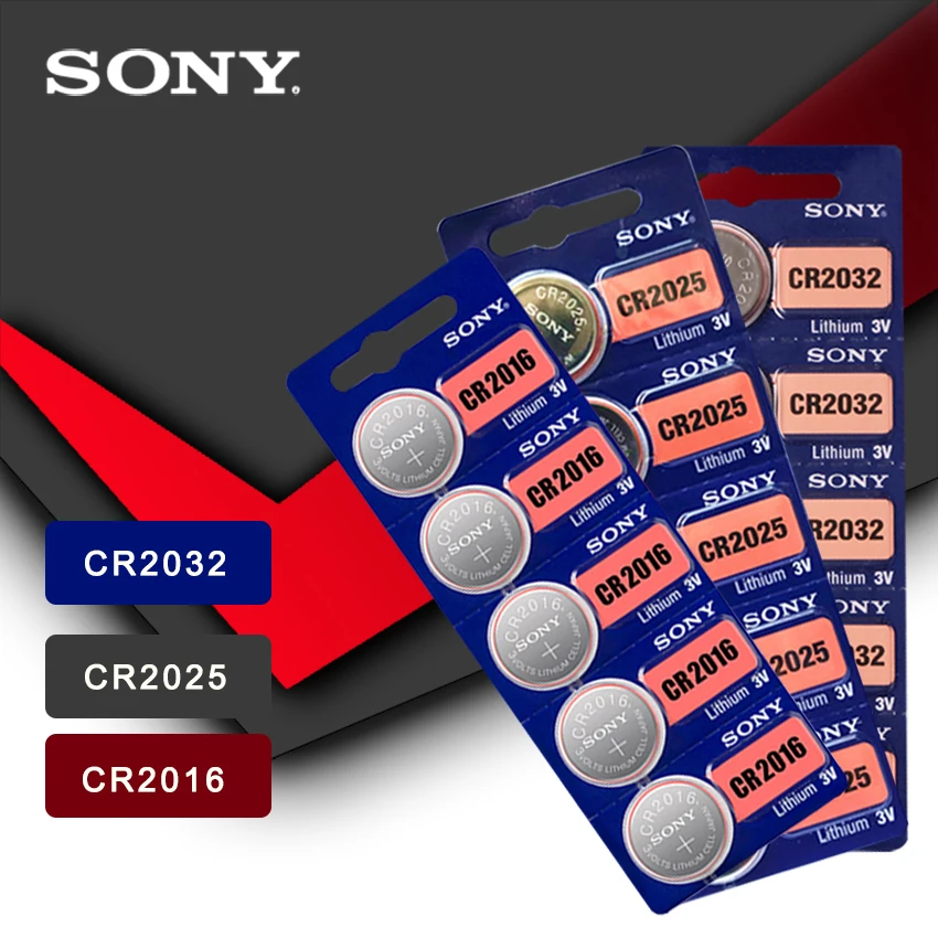 15 шт. sony 3V cr2032 cr 2025 cr2016 3v кнопочный Миниатюрный элемент питания для часов с пультом дистанционного управления калькулятор