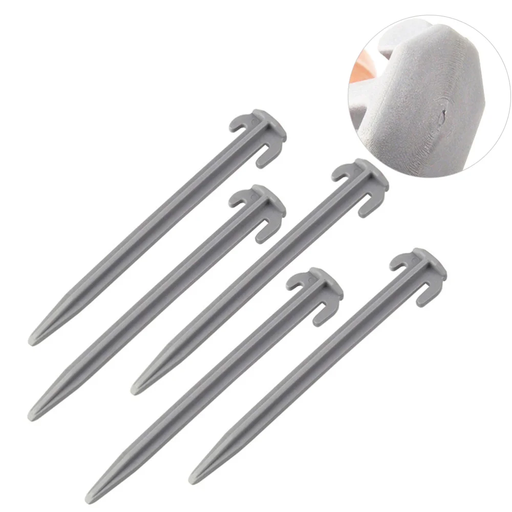 

5pcs Camping Leisure Tent Nails High-strength Nails Beach Grassland Windproof Non-Rust Camping Family Tent Nails