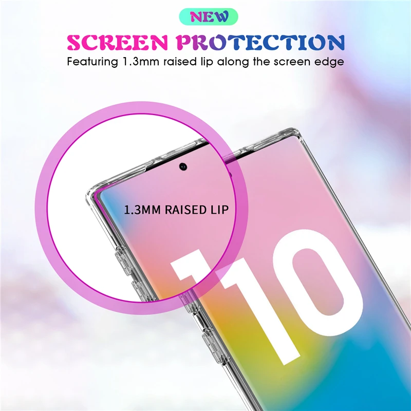 Кристально чистый тонкий акриловый чехол для samsung Galaxy Note 10 + Plus Pro Note10