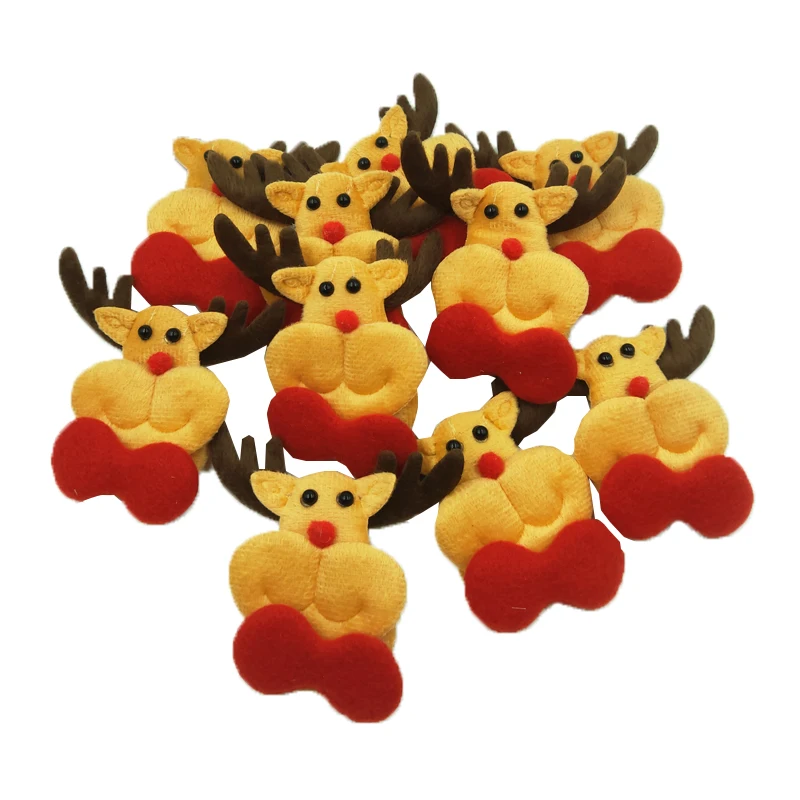 

10 шт. рождественские подвесные украшения елка и снеговик подвесные украшения подарок Санта-Клаус Лось искусственные украшения