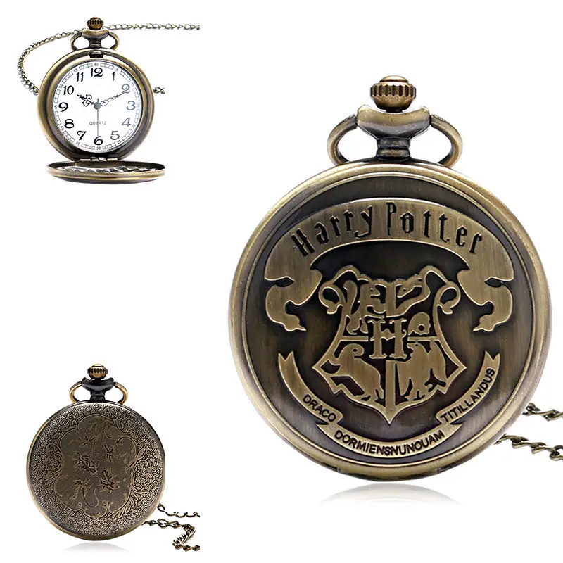 Винтаж карманные часы с изображением животного Тотем элементы бронзового сплава