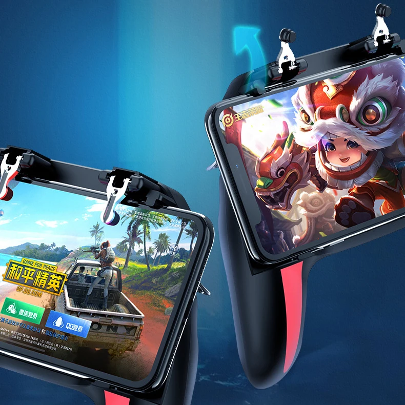 

Gamepad Triggers for Cell Phone PUBG Gamepad Cellular Gamer Free Fire Trigger for Call of Duty Mobile with 5000mAh Cooling Fan