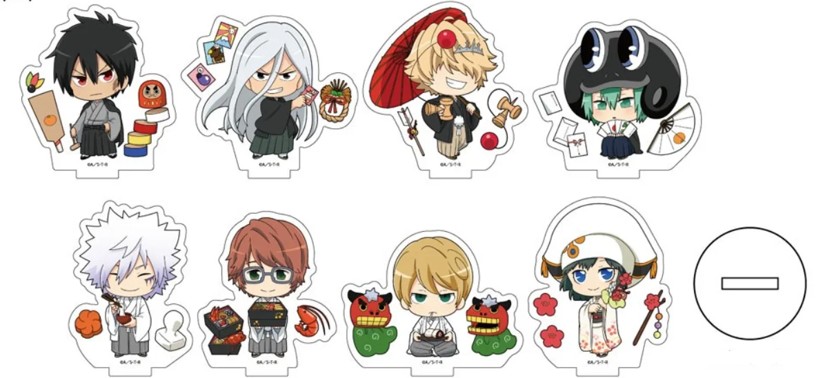 

Anime HITMAN REBORN! Sawada Tsunayoshi Gokudera Hayato Small Acrylic Stand Figure Display Model Plate Cosplay Cartoon Xmas Gifts