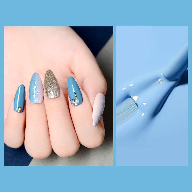 

MEET ACROSS 6 PCS Gel Nail Polish Set Summer Color Semi Permanent Varnish Hybrid Soak Off Nail Art Design For Manicure Lacquer