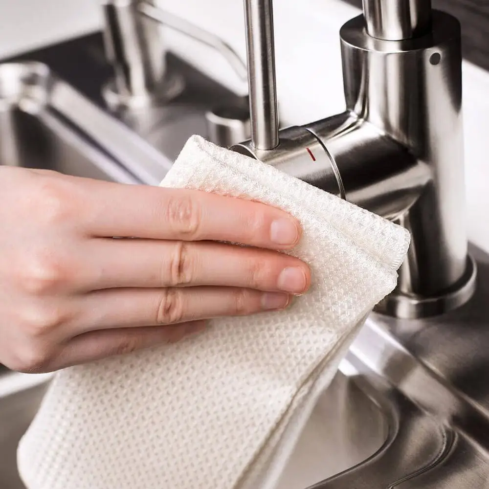 New Bamboo Fiber Wear-resistant Non-stick Oil Wipping Rags Kitchen Towel Multifunctional Cleaning Dish Cloth | Дом и сад