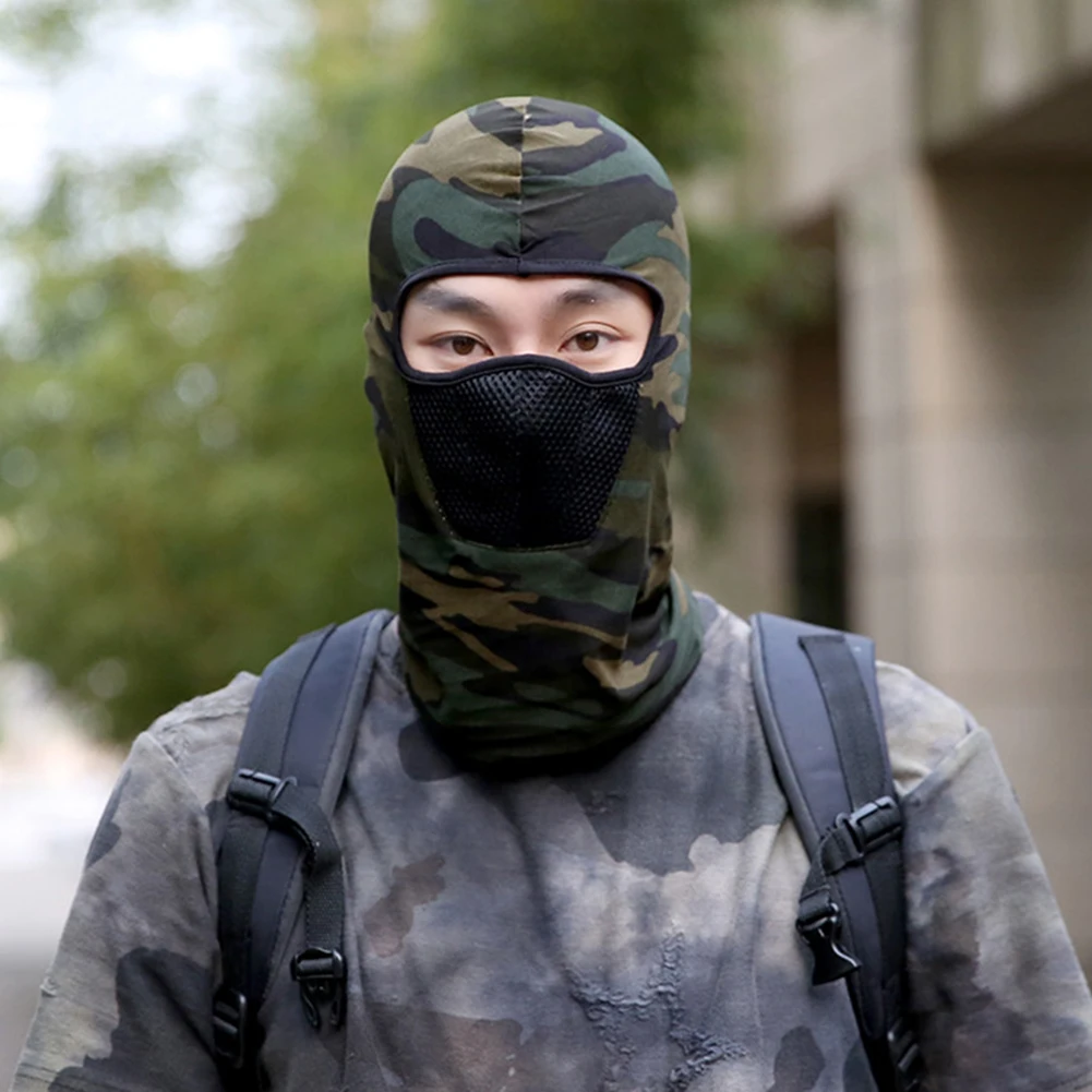Ветрозащитная камуфляжная маска для мотоцикла рыбалки|Велосипедные шапки| |