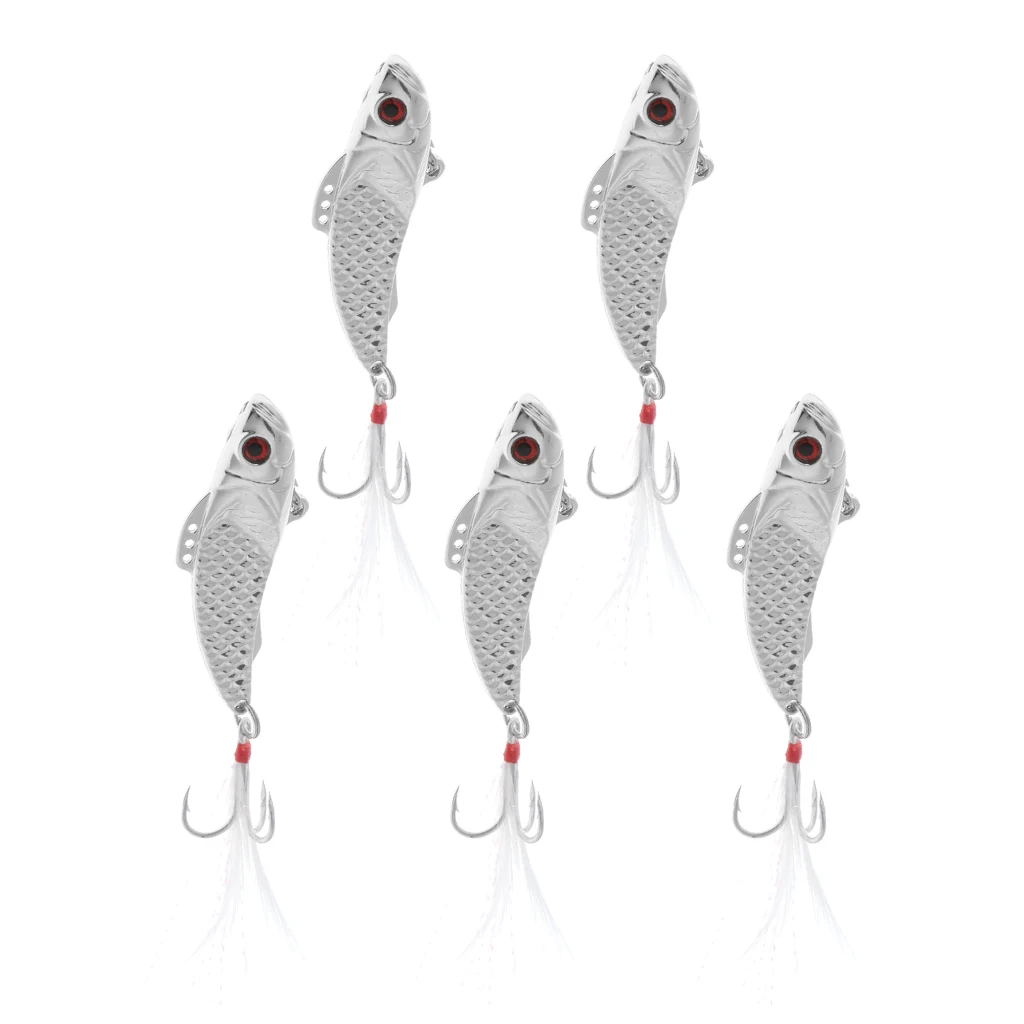 5pcs 2.5g Artificial Hard Sequin Spoon Fishing Lures Casting Jigging Bass Trout Bait VIB Swimbait | Спорт и развлечения