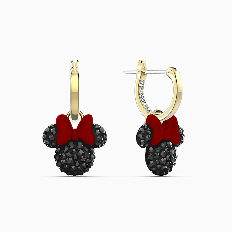 

Fashionable SWA New My Mouse Pierced Earrings, Lovely And Charming Mouse Bow Headdress, Beautiful Birthday Jewelry For Girls