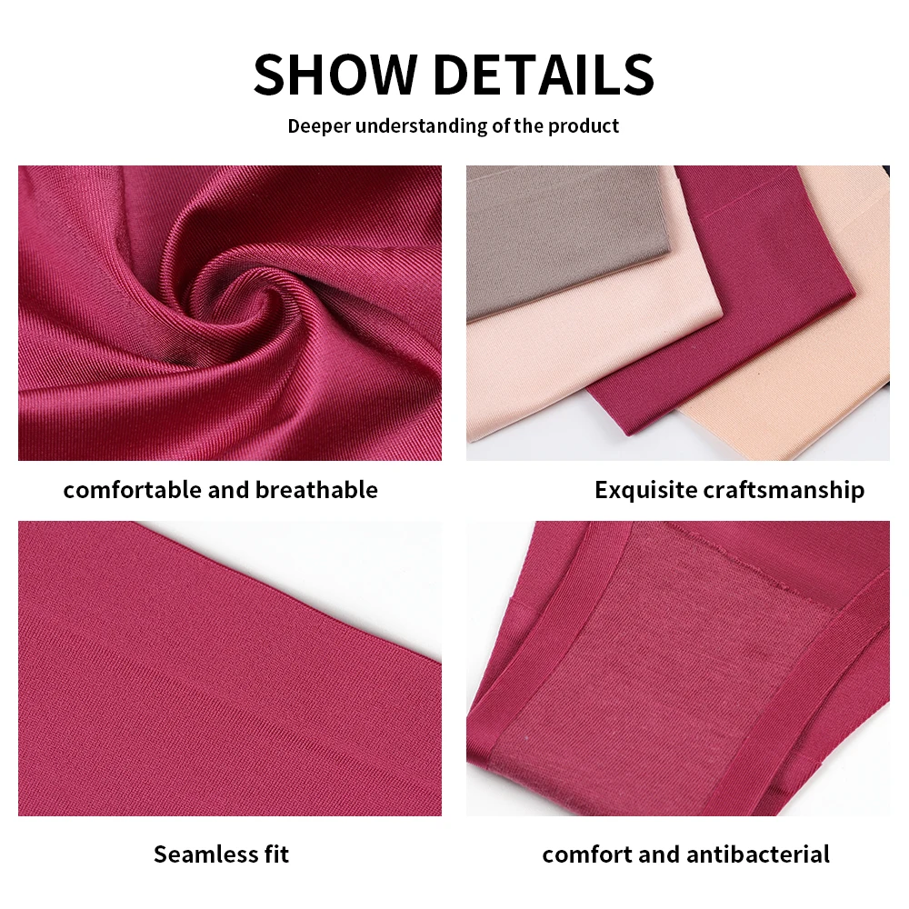 Пикантные Для женщин нижнее белье стринги 3 шт трусики без швов однотонные с