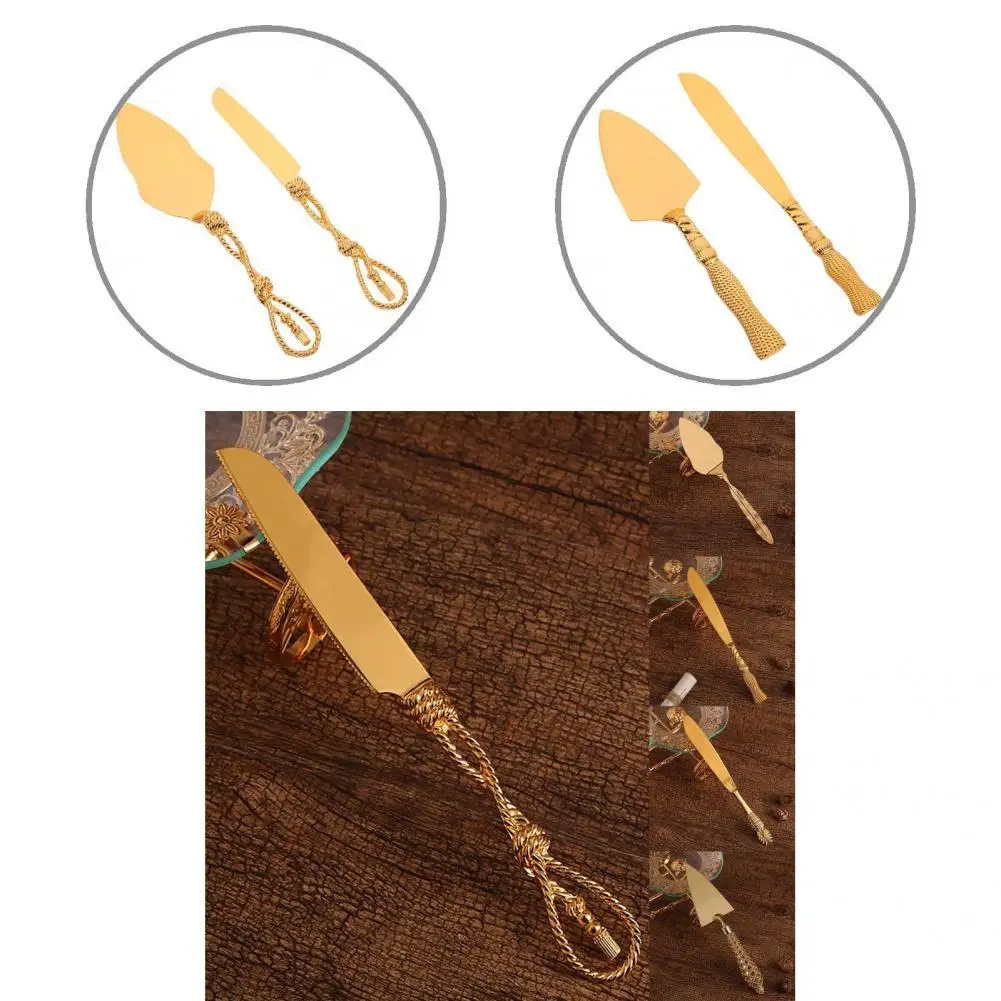 

1 Set Cake Cutter Set Convenient Practical Ergonomic Cake Cutter Set Easy to Use Effective Cake Shovel