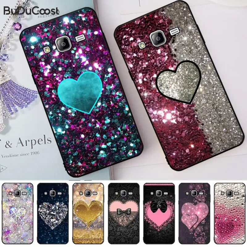 

Hrmes Fashion and shiny color love Soft Phone Case Cover For Samsung Galaxy J7 J6 J8 J4 J4Plus J7 DUO J7NEO J2 J7 Prime Cases