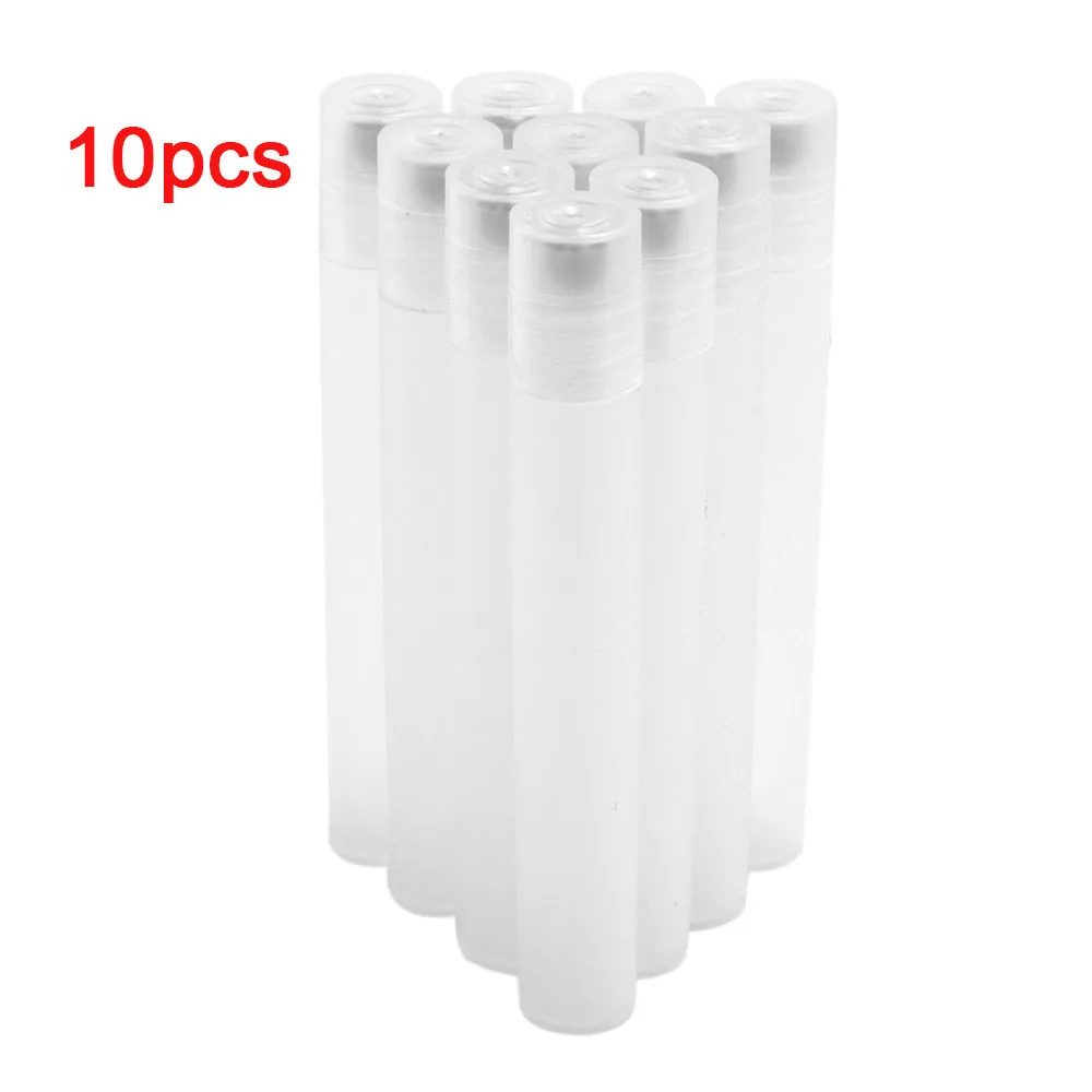 5pcs 10ml White Plastic Essential Oil Roller Bottles with Glass Balls Aromatherapy Perfumes Lip Balms Roll On | Красота и здоровье