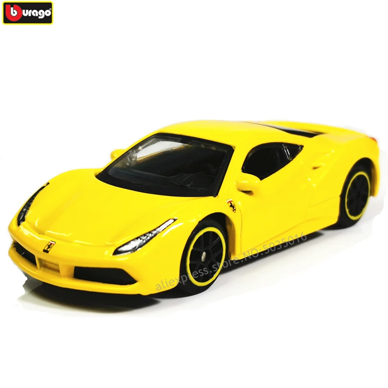 Bburago 1: 64 Ferrari 488GTB модельная форма автомобиля легкоплавкий Металл Модель Детская