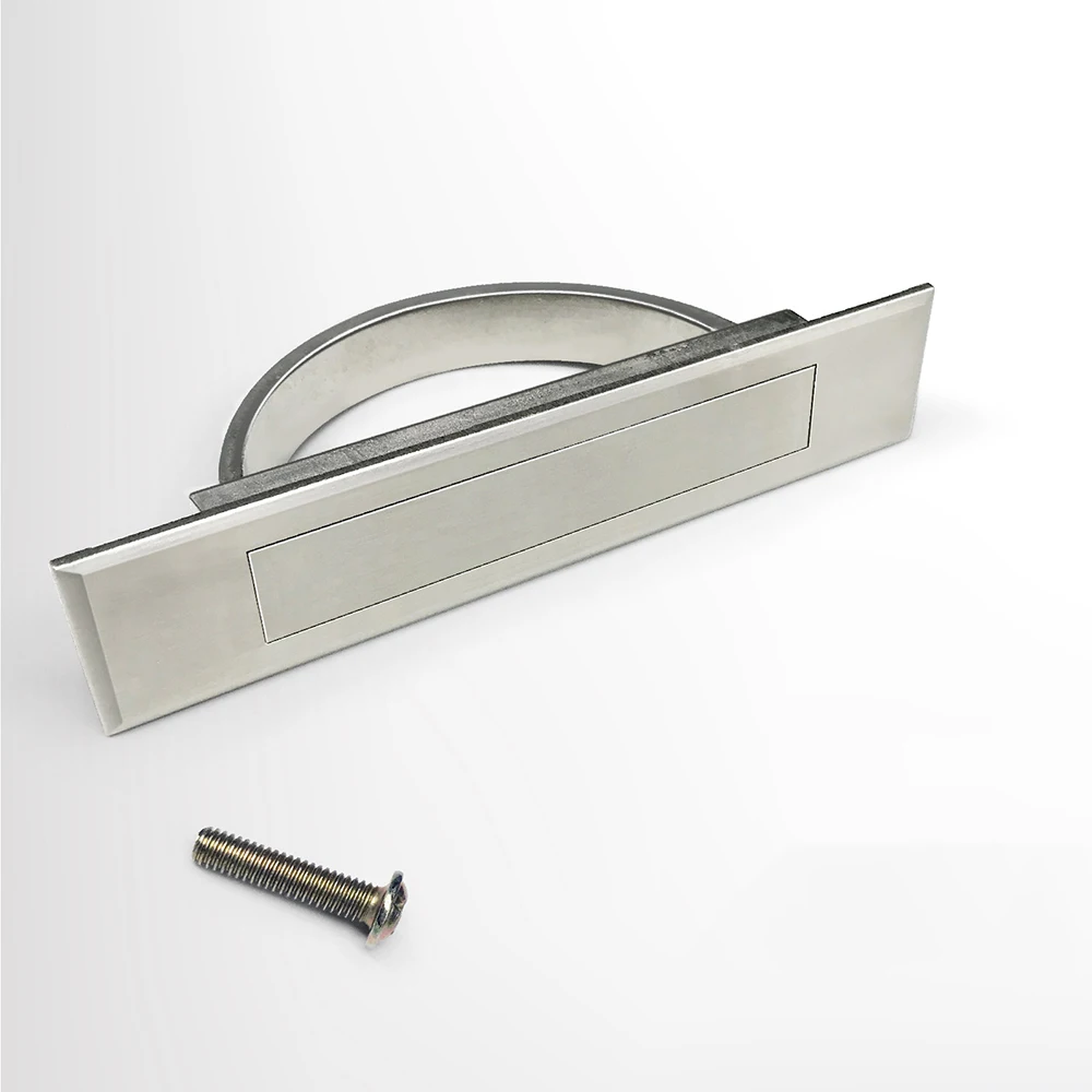 Скрытая ручка дверного шкафа из цинкового сплава встраиваемые ручки для пола