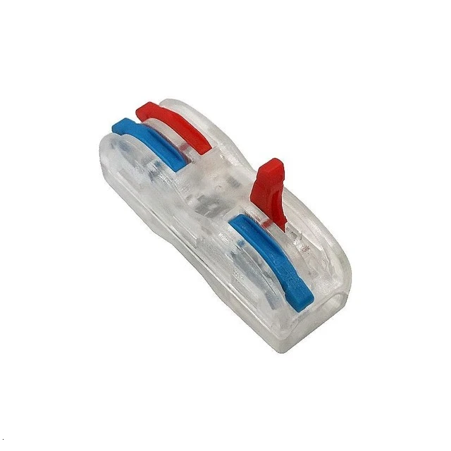 PCT-222 412/413/414 Wo компактный проводной соединитель проводник клеммный блок с рычагом 415-0,08 мм2 SPL-2/3 LSA-1/5 Go - Цвет: SPL-2D