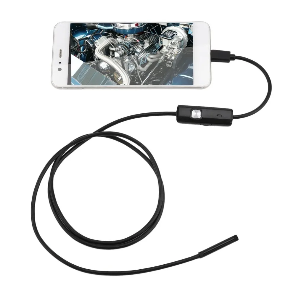 Новый 5 мм эндоскоп Камера HD USB с 6 светодиодный 3 м мягкий кабель