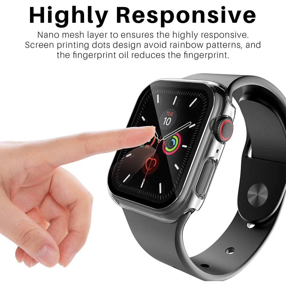 Защитный чехол для Apple Watch Series 6 5 4 3 2 SE iWatch 38 мм 40 42 44 | Наручные часы