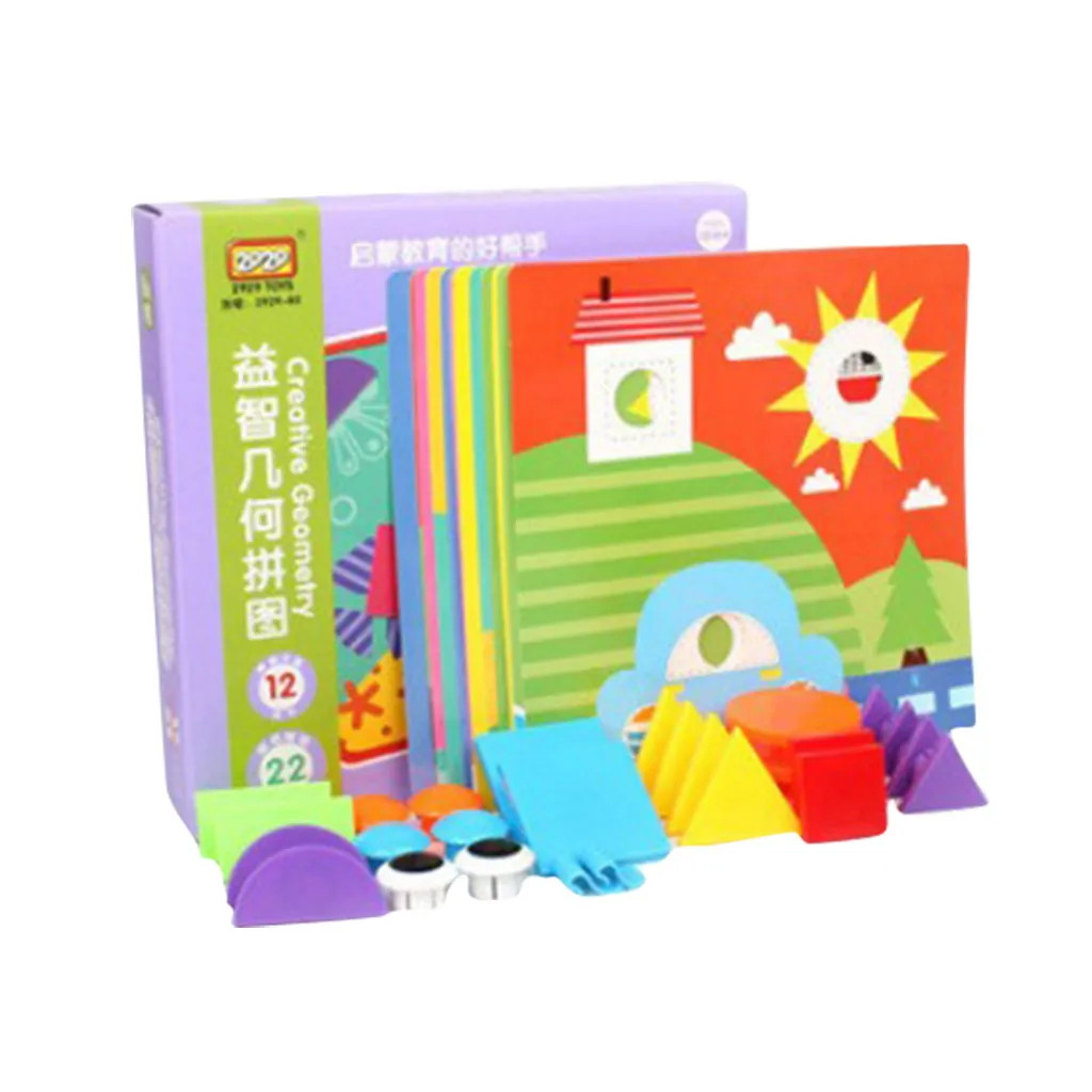 Детские игрушки пуговицы сделай сам большой пазл для ногтей сборка строительных